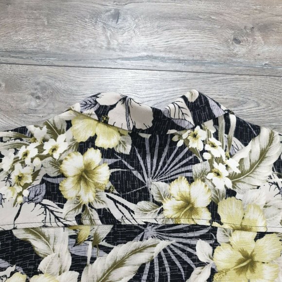 Caribbean Joe Men XL Short Sleeve Hawaiian Shirt Floral Island Tropical Vacation - Picture 7 of 11